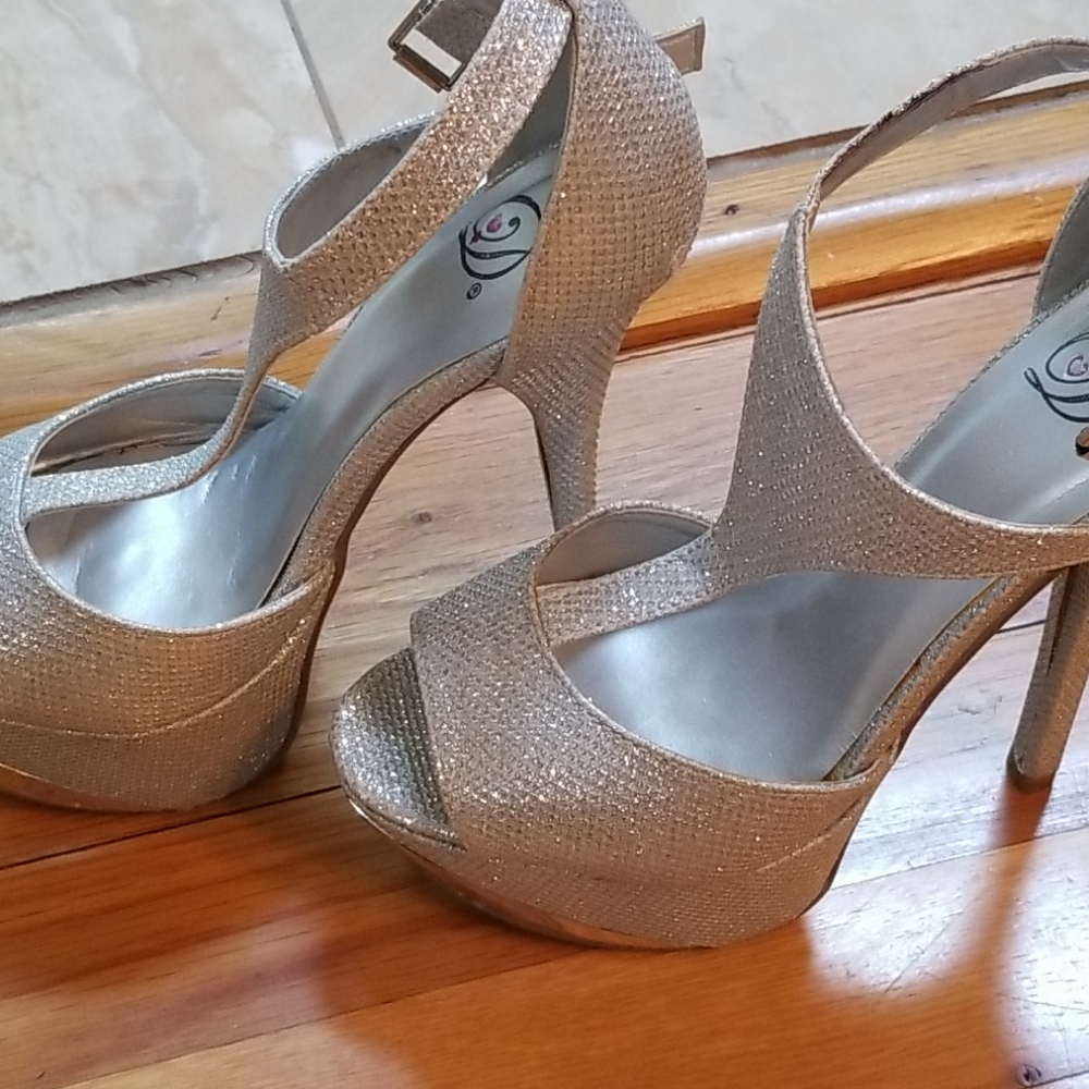 Sequin heels